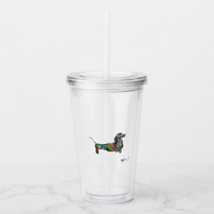 Verre En Acrylique Paruline acrylique Dachshund