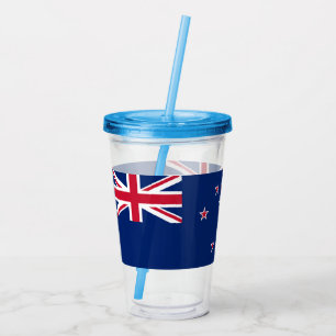 Verre En Acrylique Paruline acrylique patriotique avec drapeau de la 
