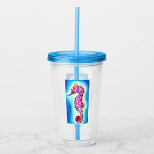 Verre En Acrylique Paruline acrylique Seahorse
