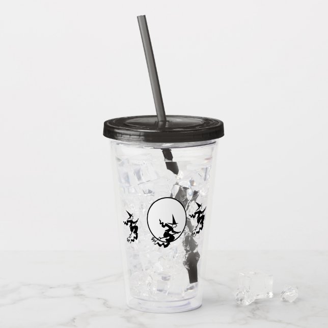 Verre En Acrylique Paruline acrylique - Sorcières volantes et Pleine  (Devant glace)