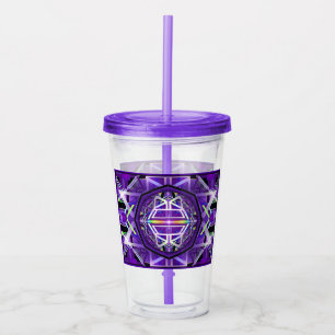 Verre En Acrylique Paruline acrylique violet W3