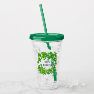 Verre En Acrylique Paruline en plastique acrylique St. Patrick's Day