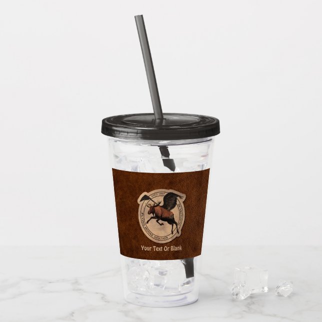 Verre En Acrylique Patch Flying Moose Aviation (Devant glace)