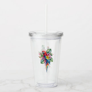 Verre En Acrylique Perroquet