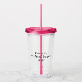 Verre En Acrylique Personnalisé 16 oz, rose Fuchsia