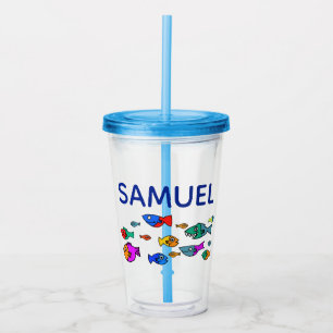 Verre En Acrylique Personnalisez la coupe de tondeuse de poisson