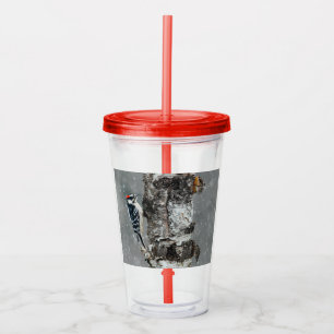 Verre En Acrylique Pic Downy en neige - Photo originale