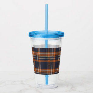 Verre En Acrylique Plaid rustique Noël/hiver