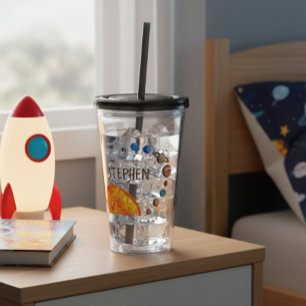 Verre En Acrylique Planètes personnalisées Galaxy Système solaire Sun