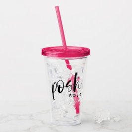 Verre En Acrylique Posh Boss Personnalisé