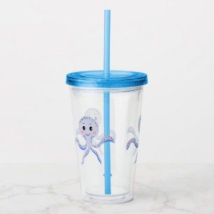 Verre En Acrylique Poulpe sous la mer motif pour enfants