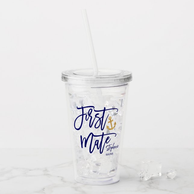 Verre En Acrylique Première Maîtresse de Cérémonie Côtière (Devant glace)