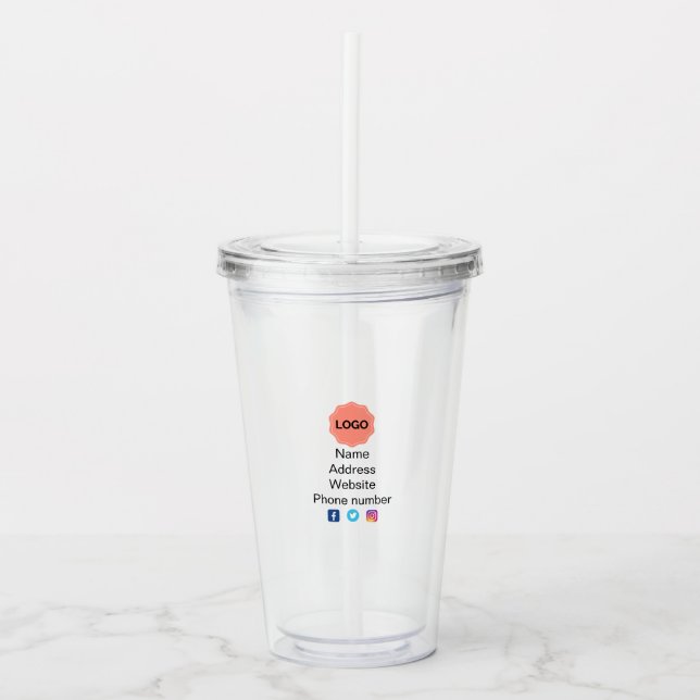 Verre En Acrylique Produit promotionnel (Devant)