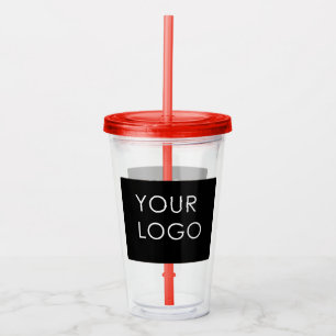 Verre En Acrylique Promo du logo de l'entreprise professionnelle mode