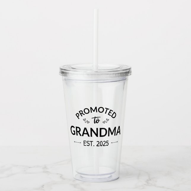 Verre En Acrylique Promu À Grand-Mère Est. 2025 II (Devant)