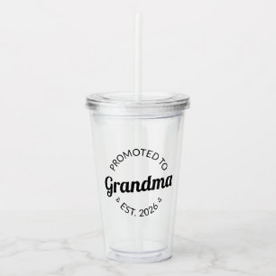 Verre En Acrylique Promu À Grand-Mère Est. 2026 I