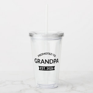 Verre En Acrylique Promu À Grand-Père Est. 2026 II