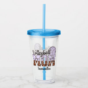 Verre En Acrylique Proud Volleyball Maman - Service Up Support