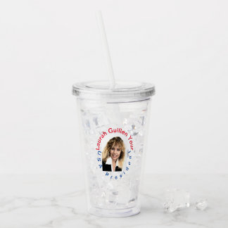 VERRE EN ACRYLIQUE #REALUSAPRESIDENTLAURAHGUILLEN