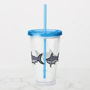 Verre En Acrylique Requins