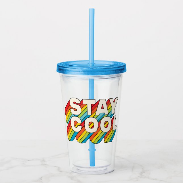 Verre En Acrylique Rester Cool (Devant)