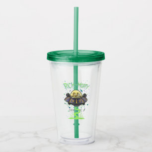 Verre En Acrylique RICK ET MORTY™ Graphique de vol spatial illustr