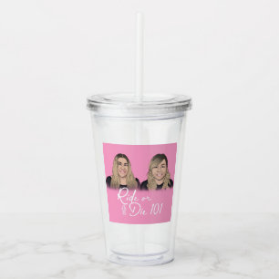 Verre En Acrylique Ride ou mort 101 Tumbler