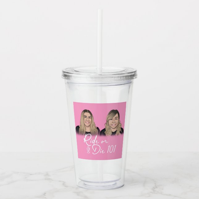 Verre En Acrylique Ride ou mort 101 Tumbler (Devant)