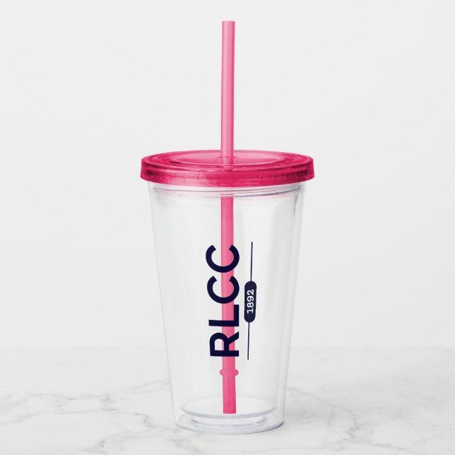 Verre En Acrylique RLCC Plastique Tumbler Isolé (Devant)