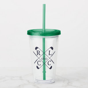 Verre En Acrylique RLCC Plastique Tumbler Isolé