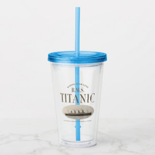 Verre En Acrylique RMS Titanic Ghost Ship Sepia Tumbler acrylique