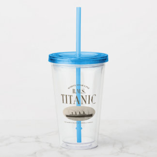 Verre En Acrylique RMS Titanic Ghost Ship Sepia Tumbler acrylique