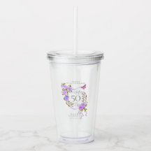 Ruban Rose Violet 50ème Anniversaire