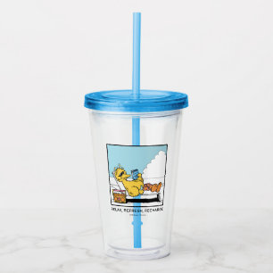 Verre En Acrylique Rue Sésame Big Bird Relax Refresh Recharge