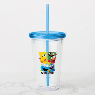 Verre En Acrylique Rue Sésame Enfants Cool