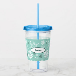 Verre En Acrylique Saison de Flambeau de neige Turquoise-Bleu
