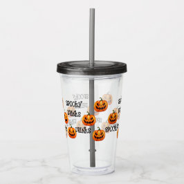 Verre En Acrylique Saison éffrayante