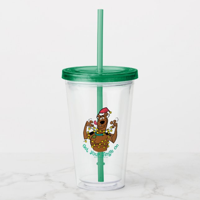 Verre En Acrylique Scooby-Doo "Accrochez-vous à votre Jingle" (Devant)