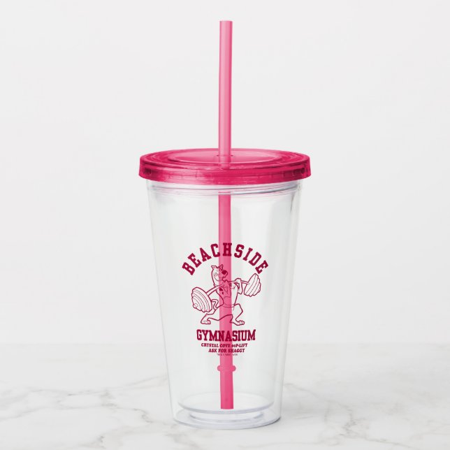 Verre En Acrylique Scooby-Doo "Beachside Gymnasium" Weightlifting (Devant)