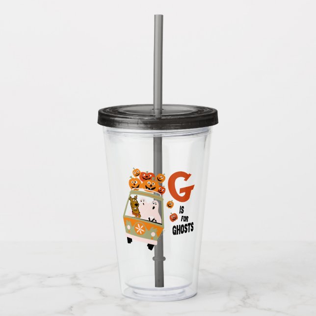 Verre En Acrylique Scooby-Doo | G est pour Ghosts (Devant)