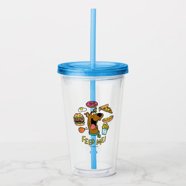 Verre En Acrylique Scooby-Doo Me Nourrit ! (Devant)