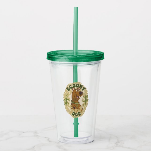 Verre En Acrylique Scooby-Doo Safari Graphisme (Devant)