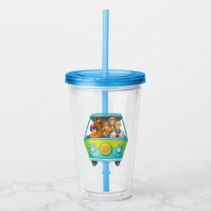 Verre En Acrylique Scooby-Doo & The Gang Mystery Machine Airbrush