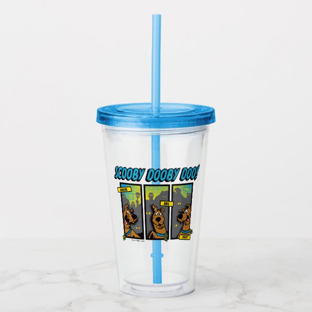 Verre En Acrylique Scooby-Doo Where Are You Comic Panels (Devant)