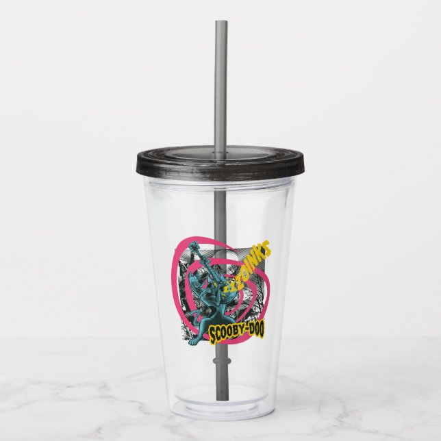 Verre En Acrylique Scooby-Doo Zoinks Punk Guitare Graphisme (Devant)