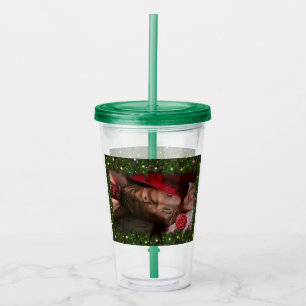 Verre En Acrylique SlipperyJoe sucres de canne mâle poitrine lollipop