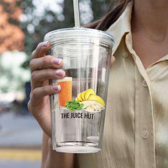 Verre En Acrylique Smoothie Juice Boutique d'affaires (Créateur téléchargé)