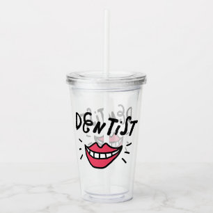 Verre En Acrylique Sourire de dentiste