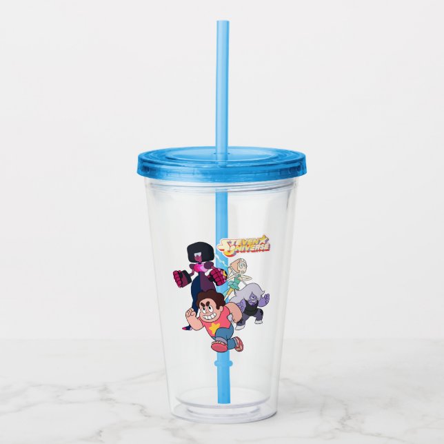 Verre En Acrylique Steven Universe | Crystal Gem Group Action (Devant)