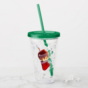 Verre En Acrylique Stockage de Noël